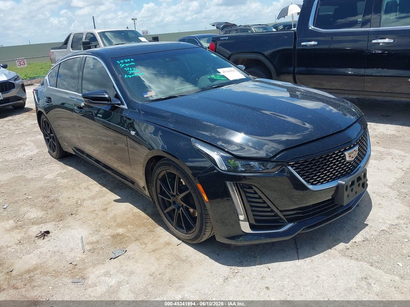 2020 Cadillac Ct5 VIN 1G6DW5RK8L0154335 IAAI salvage auction — WATER/FLOOD, Salvage (Texas), sold $9,200 on 2026-07-06 (photo 1)