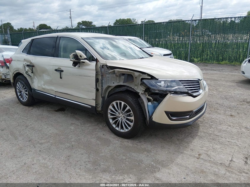 2016 Lincoln Mkx VIN 2LMPJ6KR7GBL27949 IAAI salvage auction — RIGHT FRONT, Salvage (Kansas), sold $825 on 2026-07-09 (photo 1)