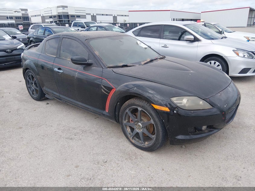 2008 Mazda Rx-8 VIN JM1FE173480214762 IAAI salvage auction — NORMAL WEAR, Original (Texas), sold $275 on 2026-07-14 (photo 1)