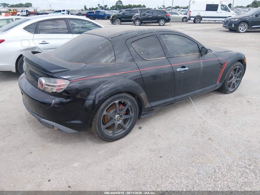 2008 Mazda Rx-8 VIN JM1FE173480214762 IAAI salvage auction — NORMAL WEAR, Original (Texas), sold $275 on 2026-07-14 (photo 4)