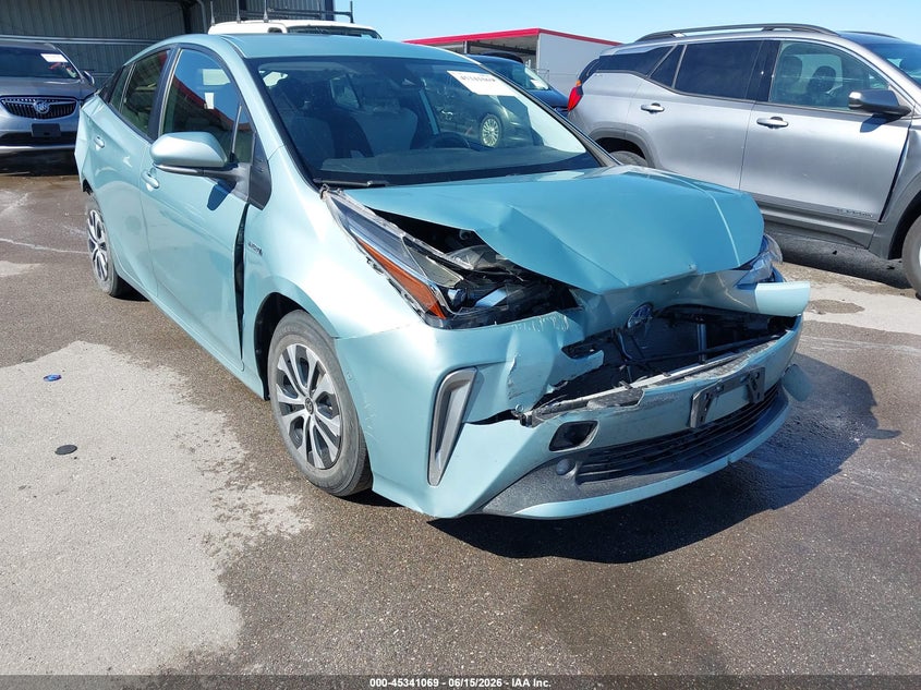 2021 Toyota Prius VIN JTDL9MFU2M3024308 IAAI salvage auction — FRONT & REAR, Salvage (Nebraska), sold $2,650 on 2026-07-30 (photo 6)