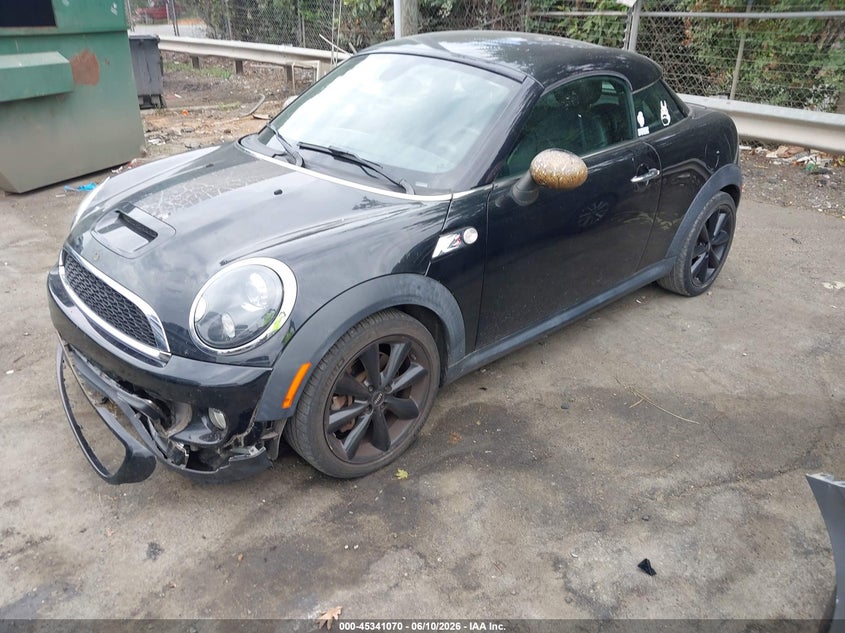 2014 Mini Coupe VIN WMWSX3C57ET409287 IAAI salvage auction — FRONT END, Salvage (North Carolina), sold $1,300 on 2026-07-23 (photo 2)