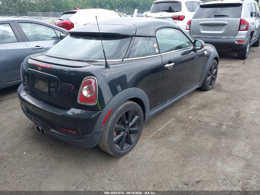 2014 Mini Coupe VIN WMWSX3C57ET409287 IAAI salvage auction — FRONT END, Salvage (North Carolina), sold $1,300 on 2026-07-23 (photo 4)