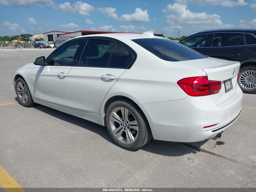 2016 BMW 3er VIN WBA8E9G57GNT43120 IAAI salvage auction — NORMAL WEAR, Salvage Title, sold $825 on 2026-07-09 (photo 3)