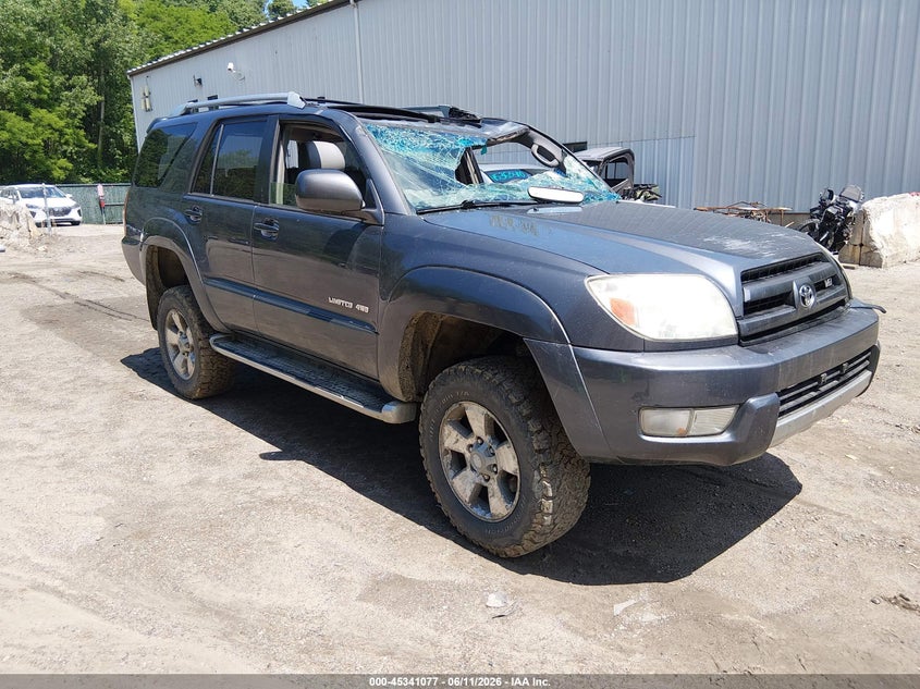 2003 Toyota 4runner VIN JTEBT17R730023351 IAAI salvage auction — ROLLOVER, Salvage (Vermont), sold $2,300 on 2026-08-01 (photo 1)