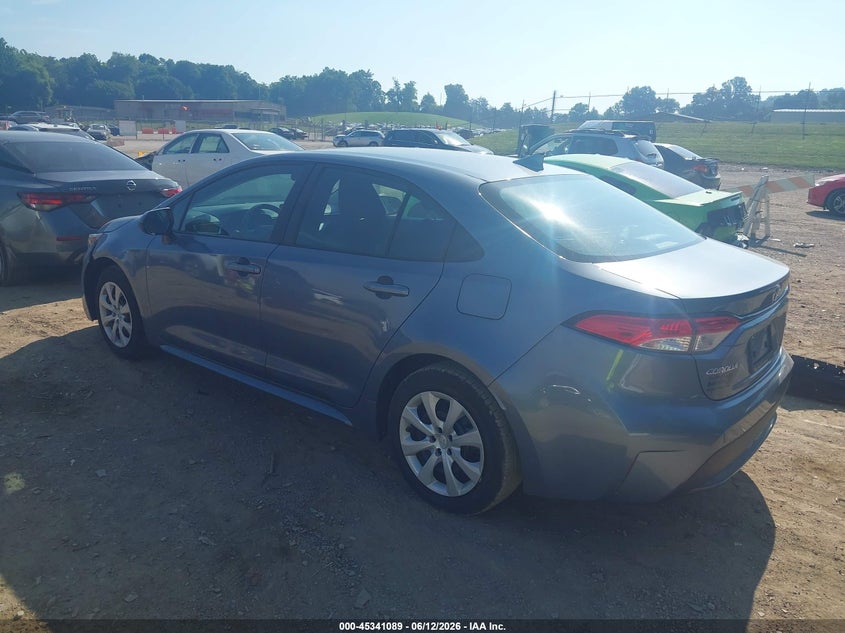 2022 Toyota Corolla VIN 5YFEPMAE2NP356403 IAAI salvage auction — SIDE, Salvage Title, sold $25 on 2026-07-29 (photo 3)