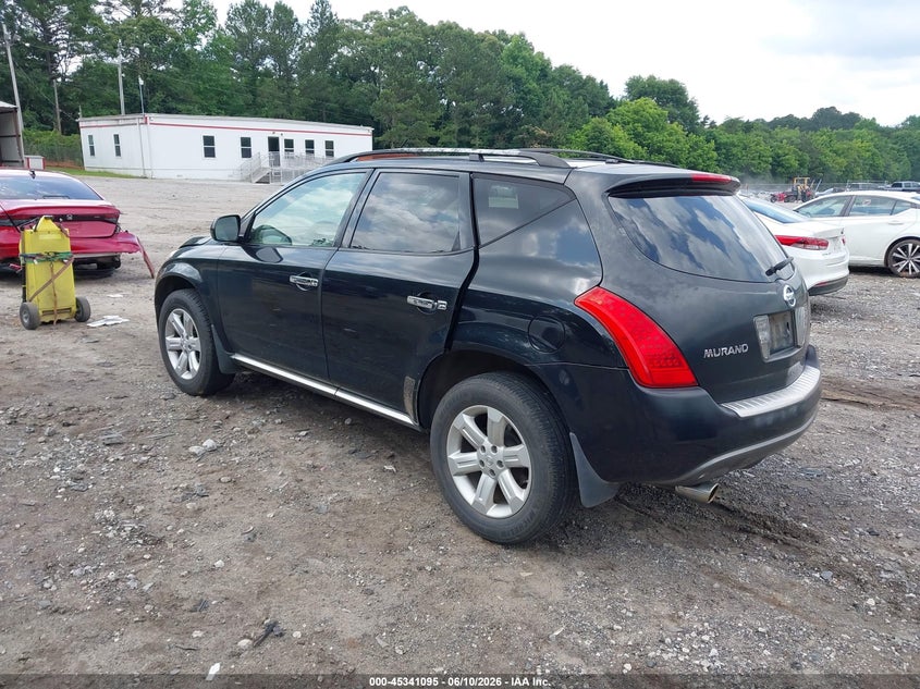2007 Nissan Murano VIN JN8AZ08T57W500563 IAAI salvage auction — SIDE, Salvage (Georgia), sold $250 on 2026-07-24 (photo 3)