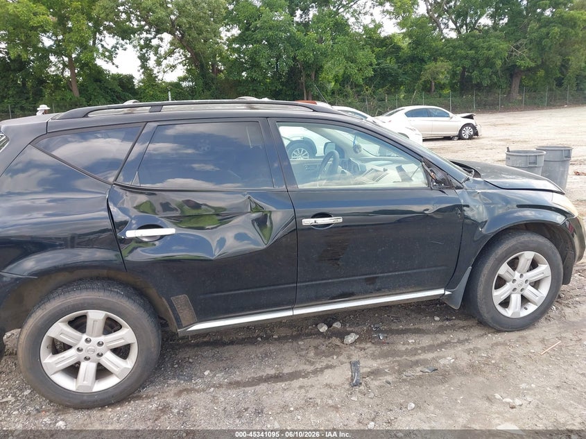 2007 Nissan Murano VIN JN8AZ08T57W500563 IAAI salvage auction — SIDE, Salvage (Georgia), sold $250 on 2026-07-24 (photo 6)