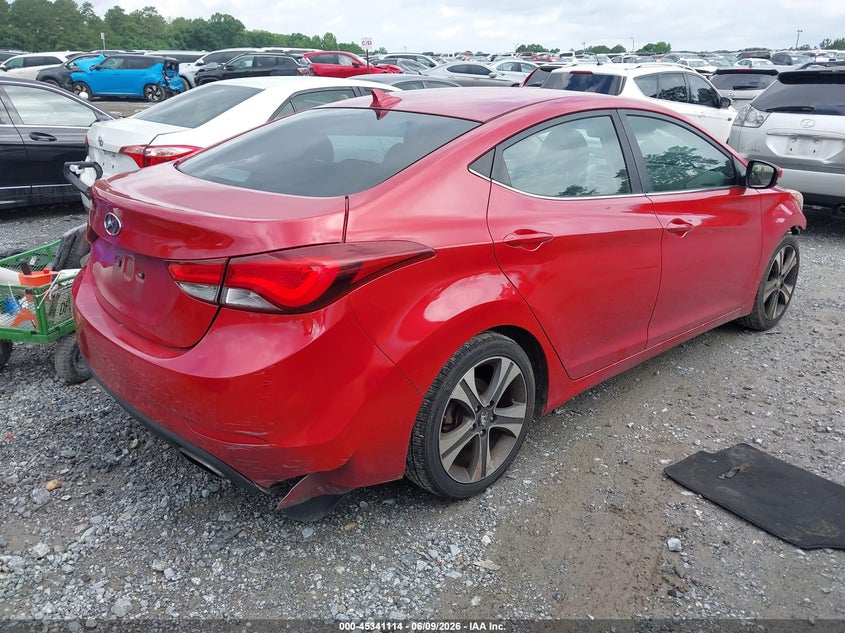 2014 Hyundai Elantra VIN KMHDH4AH6EU100704 IAAI salvage auction — FRONT END, Salvage (Georgia), sold $575 on 2026-07-21 (photo 4)
