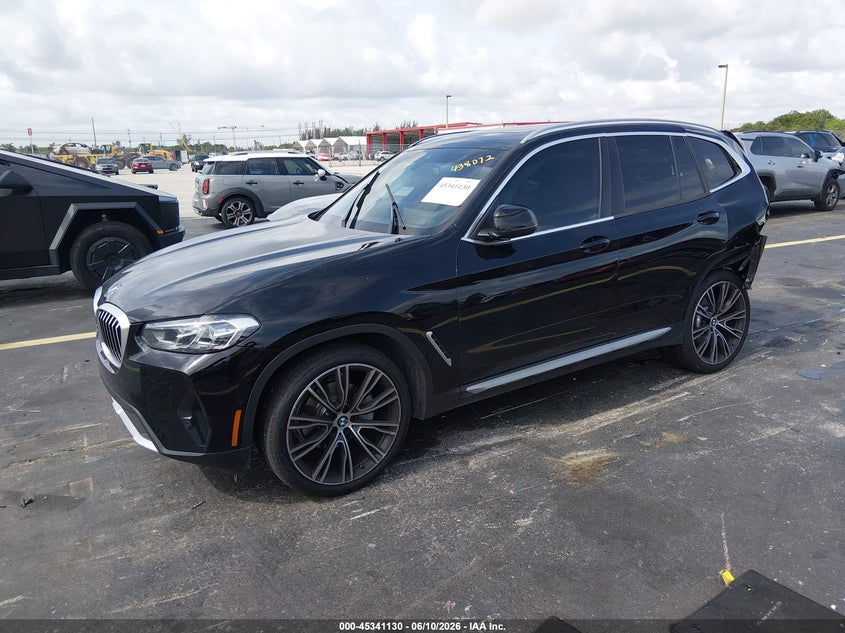 2023 BMW X3 VIN WBX47DP0XPN219008 IAAI salvage auction — REAR END, Rebuildable (Florida), sold $10,500 on 2026-07-30 (photo 2)