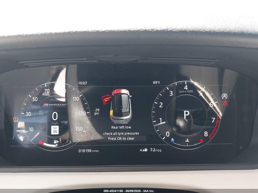 2018 Land rover Range rover velar VIN SALYL2RX6JA773307 IAAI salvage auction — UNKNOWN, Salvage (California), sold $11,100 on 2026-07-10 (photo 7)