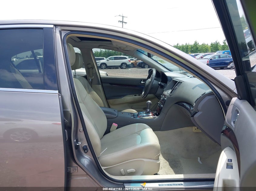 2012 Infiniti G VIN JN1CV6AR3CM674383 IAAI salvage auction — RIGHT FRONT, Salvage Title, sold $25 on 2026-07-29 (photo 5)
