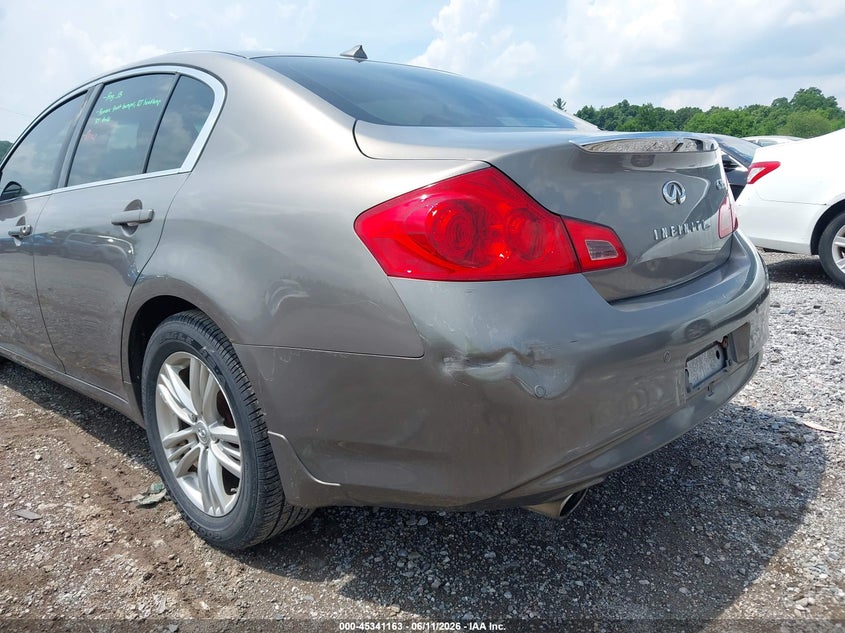 2012 Infiniti G VIN JN1CV6AR3CM674383 IAAI salvage auction — RIGHT FRONT, Salvage Title, sold $25 on 2026-07-29 (photo 6)