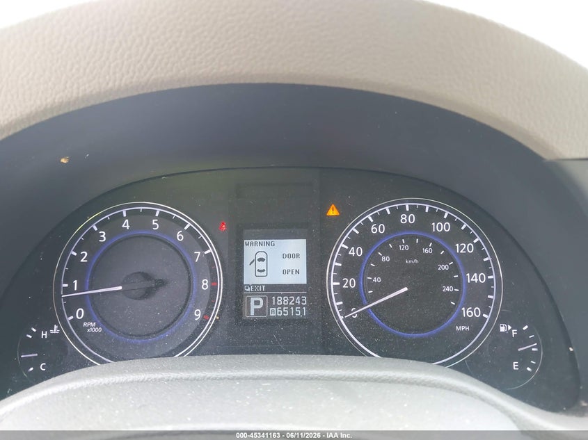 2012 Infiniti G VIN JN1CV6AR3CM674383 IAAI salvage auction — RIGHT FRONT, Salvage Title, sold $25 on 2026-07-29 (photo 7)
