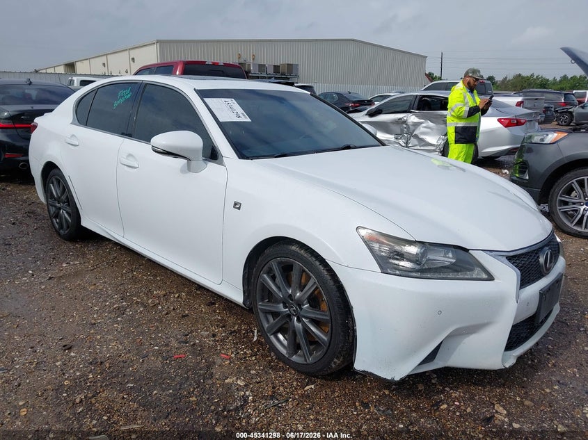 2014 Lexus Gs VIN JTHBE1BL7E5035506 IAAI salvage auction — WATER/FLOOD, Salvage (Texas), sold $3,125 on 2026-07-16 (photo 1)