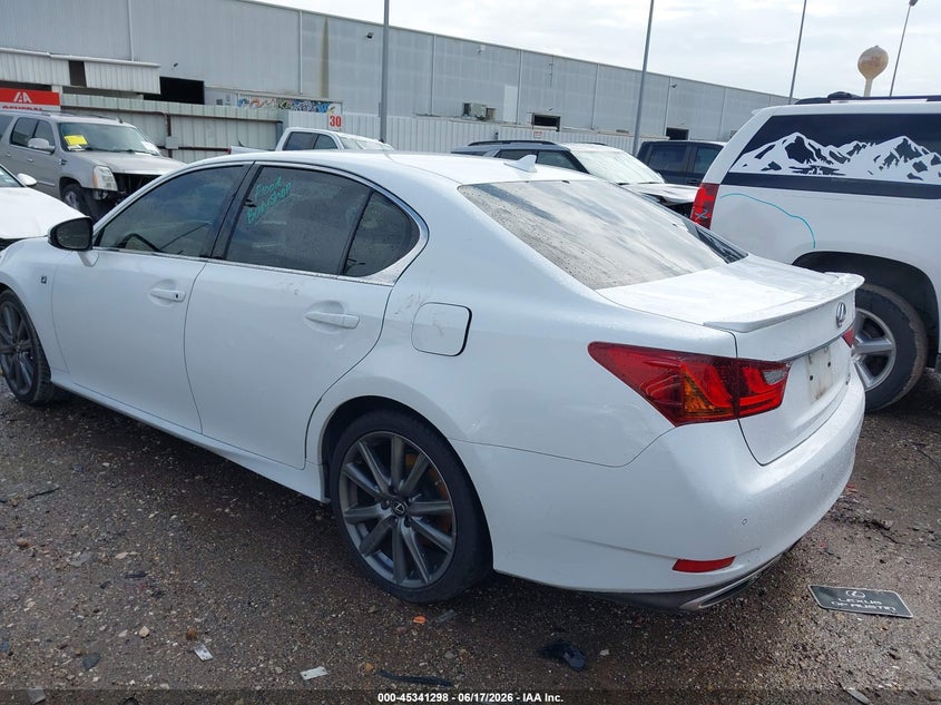 2014 Lexus Gs VIN JTHBE1BL7E5035506 IAAI salvage auction — WATER/FLOOD, Salvage (Texas), sold $3,125 on 2026-07-16 (photo 3)