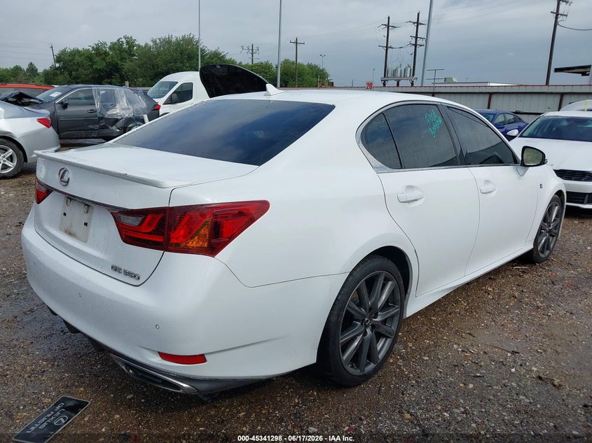 2014 Lexus Gs VIN JTHBE1BL7E5035506 IAAI salvage auction — WATER/FLOOD, Salvage (Texas), sold $3,125 on 2026-07-16 (photo 4)