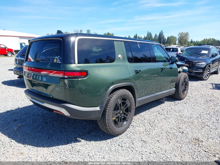 2025 Rivian R1s VIN 7PDSGBBA4SN062277 IAAI salvage auction — FRONT END, Salvage Title, sold $22,100 on 2026-08-12 (photo 4)