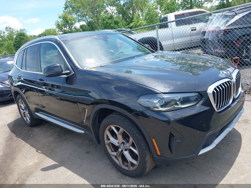 2022 BMW X3 VIN 5UX53DP09N9L94920 IAAI salvage auction — HAIL, Salvage (Ohio), sold $18,050 on 2026-07-07 (photo 1)