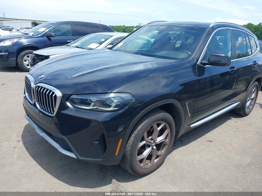 2022 BMW X3 VIN 5UX53DP09N9L94920 IAAI salvage auction — HAIL, Salvage (Ohio), sold $18,050 on 2026-07-07 (photo 2)
