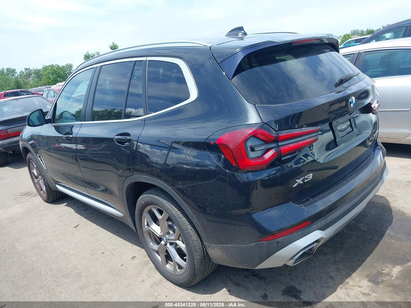 2022 BMW X3 VIN 5UX53DP09N9L94920 IAAI salvage auction — HAIL, Salvage (Ohio), sold $18,050 on 2026-07-07 (photo 3)