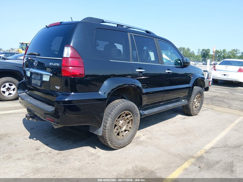 2009 Lexus Gx 470 VIN JTJBT20X290175837 IAAI salvage auction — LEFT SIDE, Salvage (South Carolina), sold $11,200 on 2026-07-22 (photo 4)