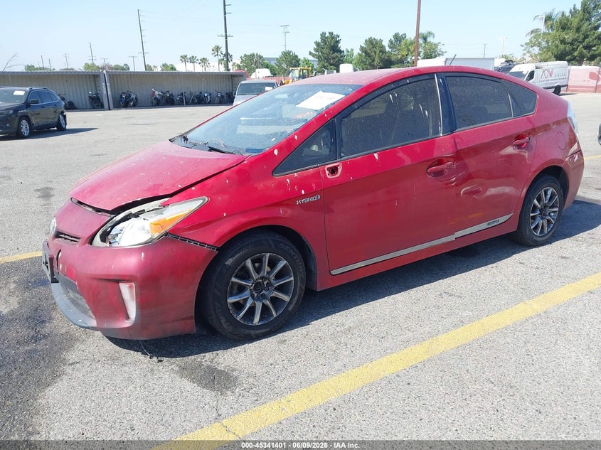 2012 Toyota Prius VIN JTDKN3DU8C1574062 IAAI salvage auction — NORMAL WEAR, Salvage Title, sold $1,000 on 2026-07-21 (photo 2)