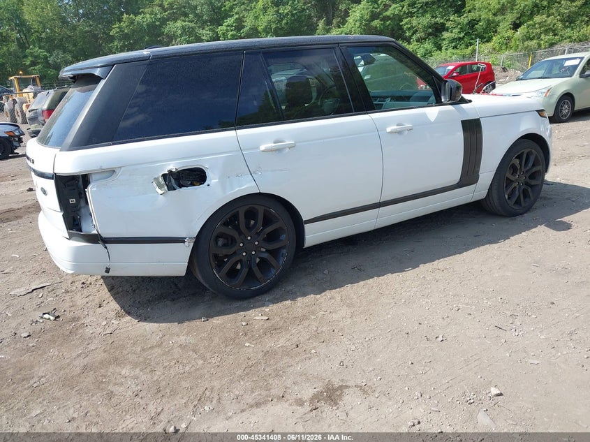 2014 Land rover RANGE ROVER VIN SALGS2TF4EA174944 IAAI salvage auction — FRONT END, Salvage Title, sold $5,200 on 2026-08-02 (photo 4)