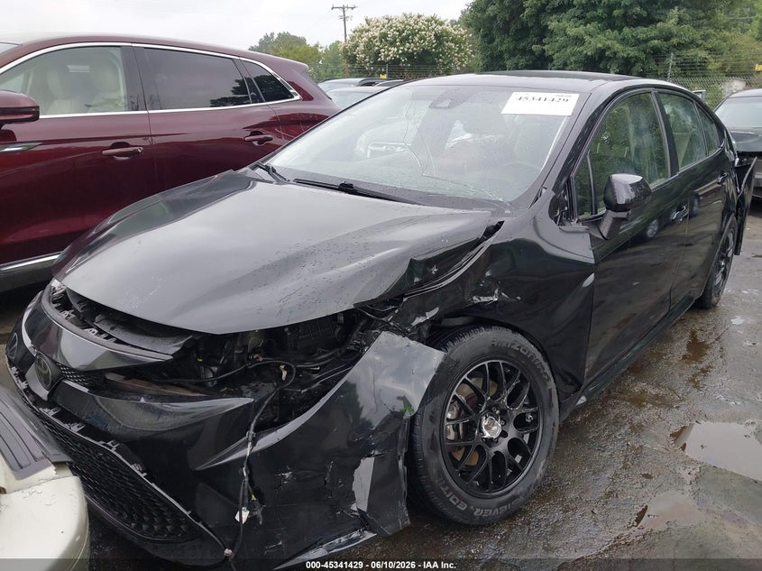 2020 Toyota Corolla VIN JTDEPRAE8LJ047145 IAAI salvage auction — SIDE, Salvage (North Carolina), sold $3,350 on 2026-07-16 (photo 2)