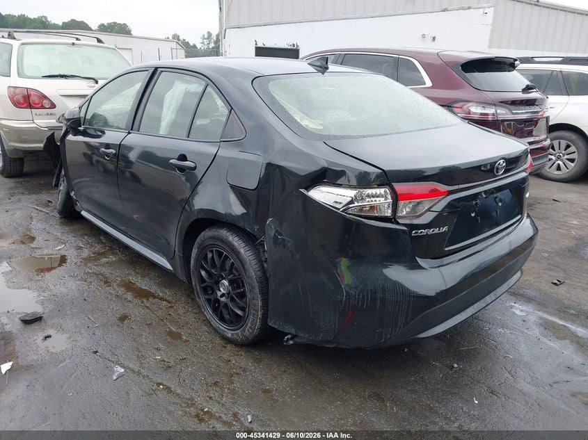 2020 Toyota Corolla VIN JTDEPRAE8LJ047145 IAAI salvage auction — SIDE, Salvage (North Carolina), sold $3,350 on 2026-07-16 (photo 3)