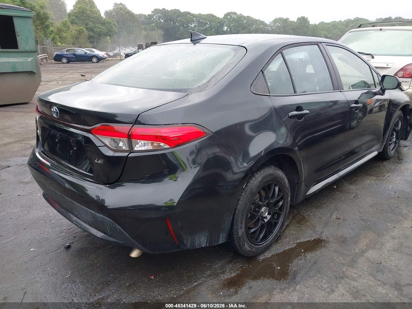 2020 Toyota Corolla VIN JTDEPRAE8LJ047145 IAAI salvage auction — SIDE, Salvage (North Carolina), sold $3,350 on 2026-07-16 (photo 4)