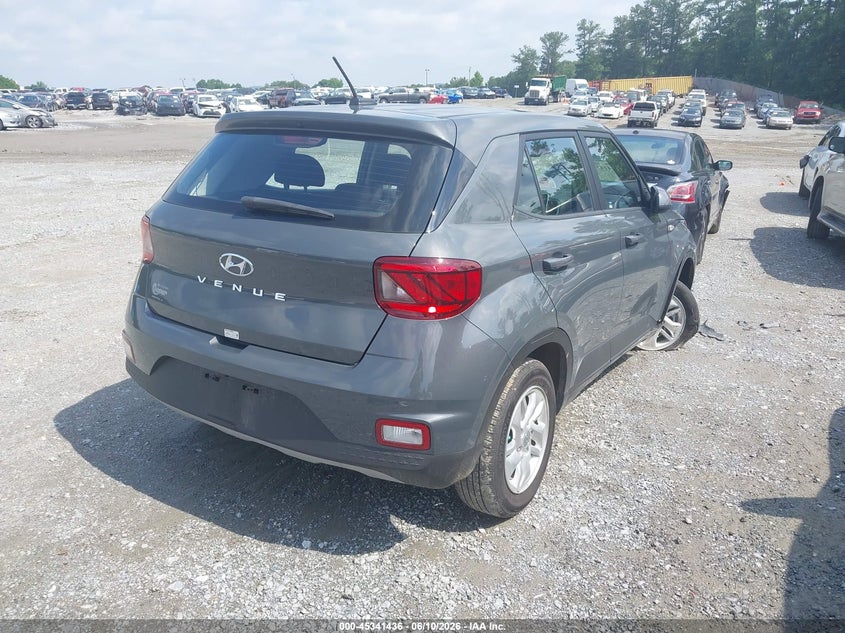 2025 Hyundai Venue VIN KMHRB8A38SU385761 IAAI salvage auction — RIGHT FRONT, Salvage (Alabama), sold $4,150 on 2026-07-12 (photo 4)