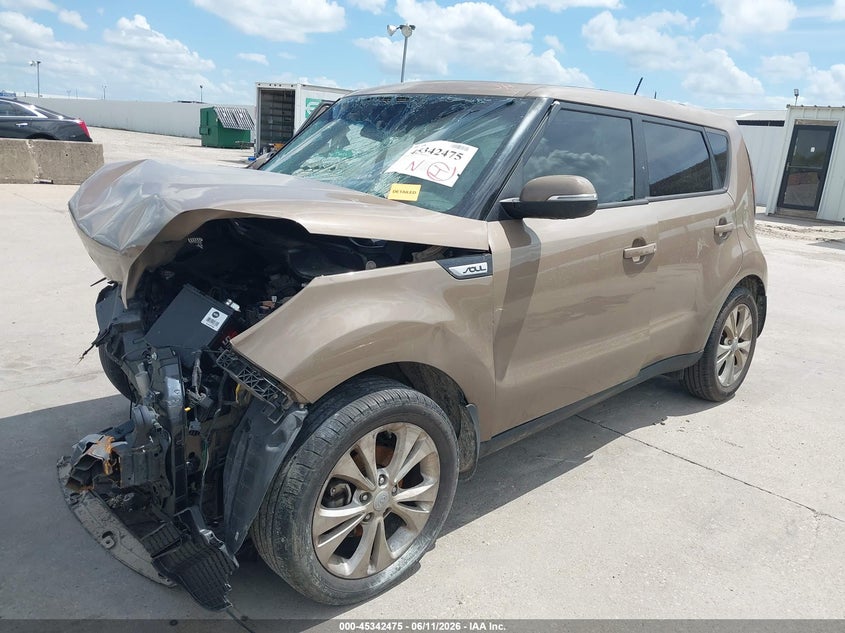 2014 Kia Soul VIN KNDJP3A55E7029584 IAAI salvage auction — FRONT END, Salvage (Texas), sold $250 on 2026-07-08 (photo 2)