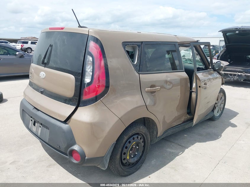 2014 Kia Soul VIN KNDJP3A55E7029584 IAAI salvage auction — FRONT END, Salvage (Texas), sold $250 on 2026-07-08 (photo 4)