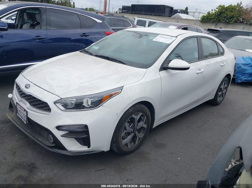 2021 Kia Forte VIN 3KPF24AD3ME403447 IAAI salvage auction — RIGHT FRONT, Salvage Title, sold $3,600 on 2026-07-25 (photo 2)