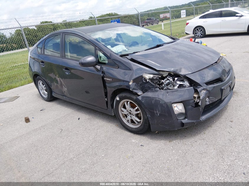 2011 Toyota Prius VIN JTDKN3DUXB5308579 IAAI salvage auction — RIGHT FRONT, Salvage (Missouri), sold $1,150 on 2026-07-09 (photo 1)