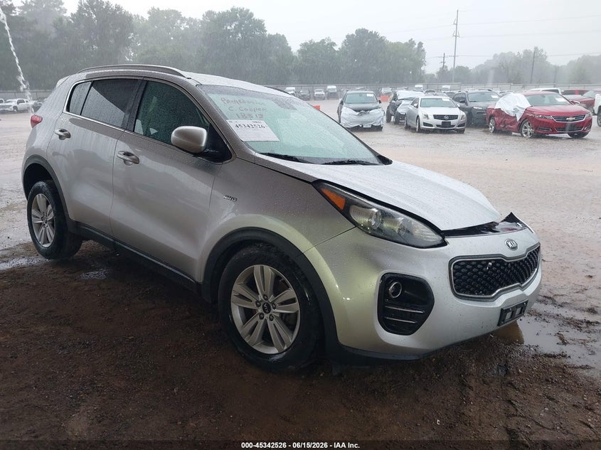 2019 Kia Sportage VIN KNDPMCAC2K7541316 IAAI salvage auction — FRONT END, Original (Texas), sold $2,100 on 2026-07-12 (photo 1)