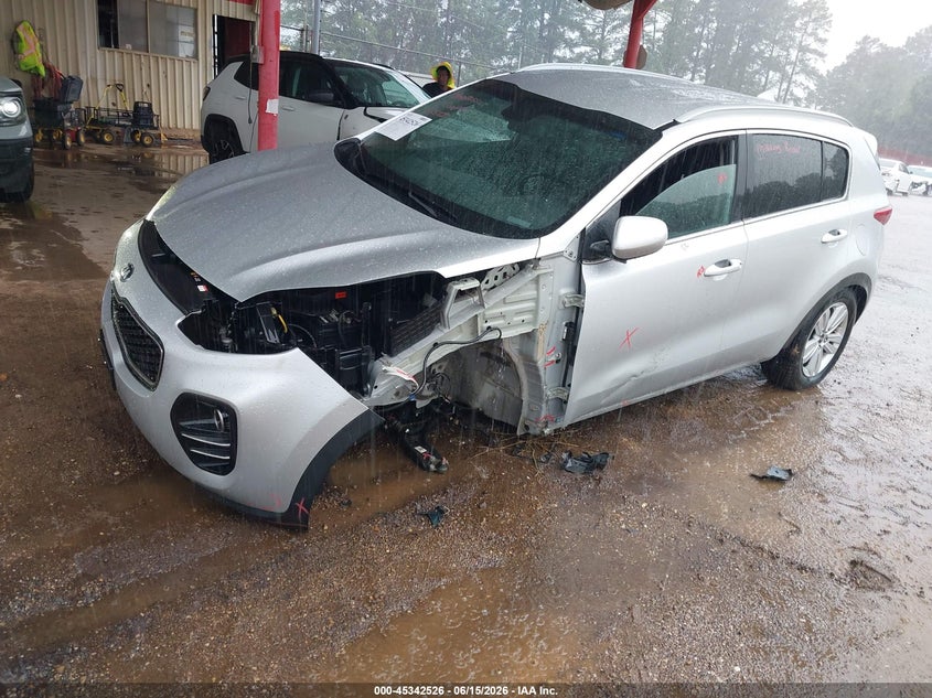 2019 Kia Sportage VIN KNDPMCAC2K7541316 IAAI salvage auction — FRONT END, Original (Texas), sold $2,100 on 2026-07-12 (photo 2)