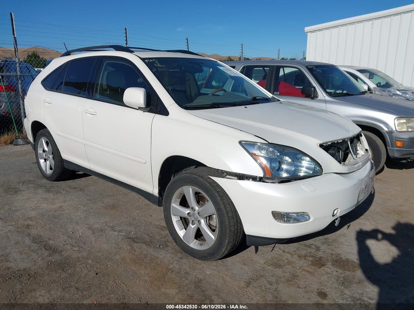 2007 Lexus Rx 350 VIN JTJHK31U072004688 IAAI salvage auction — FRONT END, Salvage (California), sold $1,850 on 2026-07-30 (photo 1)