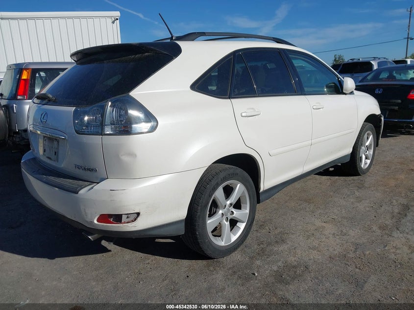 2007 Lexus Rx 350 VIN JTJHK31U072004688 IAAI salvage auction — FRONT END, Salvage (California), sold $1,850 on 2026-07-30 (photo 4)