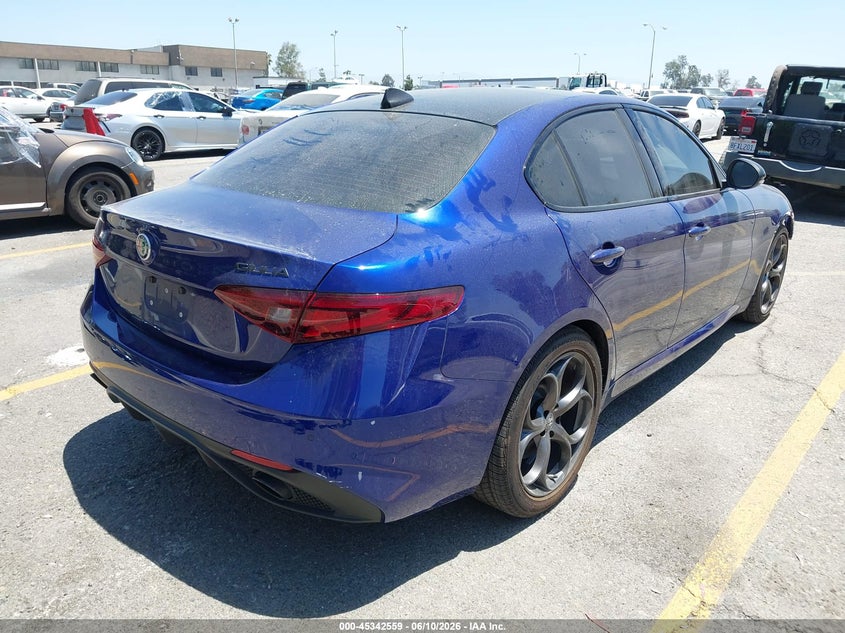 2020 Alfa romeo Giulia VIN ZARFAMBN9L7634612 IAAI salvage auction — FRONT END, Salvage (California), sold $3,750 on 2026-07-07 (photo 4)