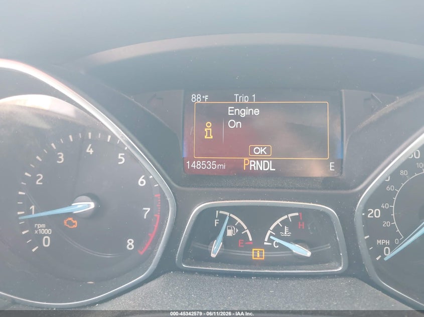 2017 Ford Focus VIN 1FADP3F20HL306025 IAAI salvage auction — TRANSMISSION, Clear (South Carolina), sold $300 on 2026-07-20 (photo 7)