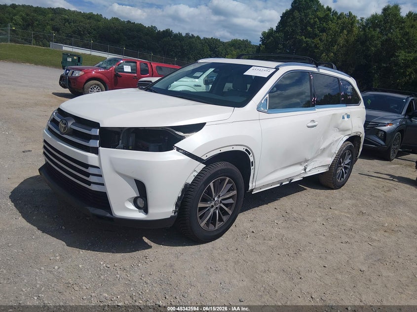 2018 Toyota Highlander VIN 5TDKZRFH9JS534483 IAAI salvage auction — LEFT SIDE, Salvage (Tennessee), sold $6,500 on 2026-07-22 (photo 2)
