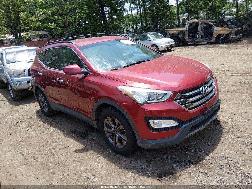 2015 Hyundai Santa fe VIN 5XYZU3LB3FG263368 IAAI salvage auction — THEFT, Clear (Virginia), sold $1,350 on 2026-07-30 (photo 1)