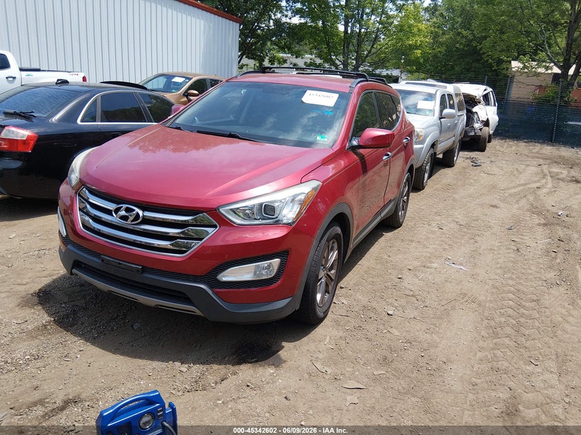 2015 Hyundai Santa fe VIN 5XYZU3LB3FG263368 IAAI salvage auction — THEFT, Clear (Virginia), sold $1,350 on 2026-07-30 (photo 2)