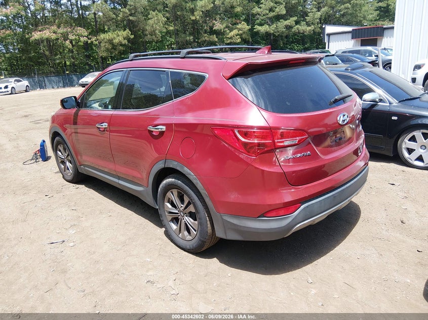 2015 Hyundai Santa fe VIN 5XYZU3LB3FG263368 IAAI salvage auction — THEFT, Clear (Virginia), sold $1,350 on 2026-07-30 (photo 3)