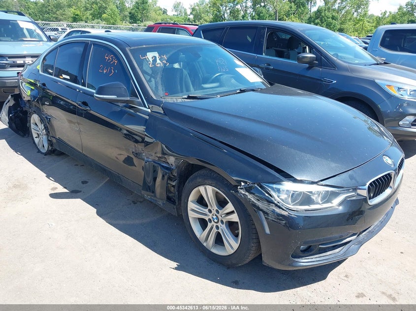 2018 BMW 3er VIN WBA8D9G56JNU68670 IAAI salvage auction — RIGHT SIDE, Salvage (Ohio), sold $3,000 on 2026-07-14 (photo 1)