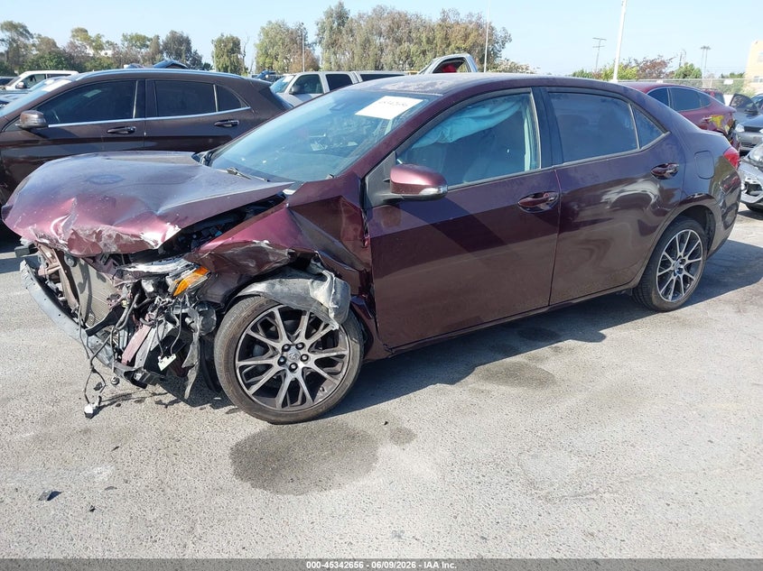 2017 Toyota Corolla VIN 5YFBURHE3HP607416 IAAI salvage auction — FRONT END, Salvage (California), sold $2,300 on 2026-07-09 (photo 2)