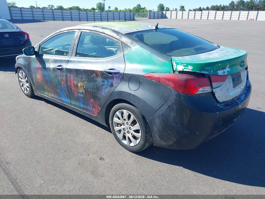 2012 Hyundai Elantra VIN KMHDH4AE6CU213717 IAAI salvage auction — NORMAL WEAR, Clear (Minnesota), sold $225 on 2026-07-14 (photo 3)