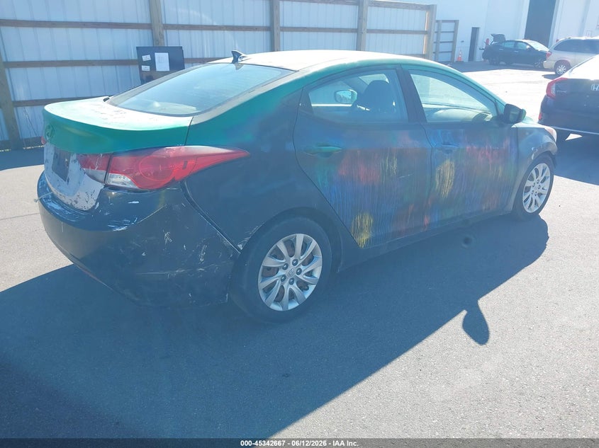 2012 Hyundai Elantra VIN KMHDH4AE6CU213717 IAAI salvage auction — NORMAL WEAR, Clear (Minnesota), sold $225 on 2026-07-14 (photo 4)